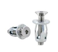 Aqxypas M4 M5 M6 M8 Forma di petalo Rivetto in metallo Dado Morsetto di espansione Pannello Targa Blocco Vite di fissaggio Kit bullone Molly Jack Nuts Rivetnut(Flat Head (Silver),M4x16(10Pcs))