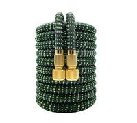 AQXYQAZZ Doppio connettore metallico espandibile Avvolgitore for tubo dell'acqua da giardino ad alta pressione Tubi dell'acqua magici for l'irrigazione dell'azienda agricola del giardino dell'autolava