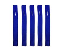 AQXYWAZQ Cinghia Porta-Canna da Pesca da 5 Pezzi, Cinghia Porta-Canna da Pesca, Cinghia Elastica Regolabile for Avvolgere l'attrezzatura, Gancio e Passante for Legare(Blue)