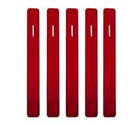 AQXYWAZQ Cinghia Porta-Canna da Pesca da 5 Pezzi, Cinghia Porta-Canna da Pesca, Cinghia Elastica Regolabile for Avvolgere l'attrezzatura, Gancio e Passante for Legare(Red)