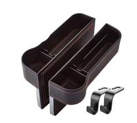 AQXYWAZQ Contenitore portaoggetti Multifunzionale in Pelle for Auto, riempitivo for Fessure, Accessori for Auto(Black Set)