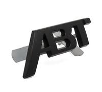 AQXYWQLL Adesivi for Emblema Distintivo for Auto con Logo ABT in Metallo 3D, griglia Anteriore(Matte Black,8.2cm x 3.2cm)