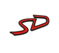 AQXYWQLL Adesivo for Auto con Logo 3D in Metallo SD D, Emblema Distintivo, Compatibile con Rame R55 R56 R60 R61 Clubman F55 F56 F60 Countryman Car-Styling(Color:Black SD)