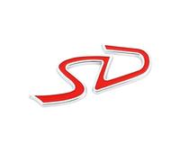 AQXYWQOL Adesivo for auto con logo 3D in metallo SD D, emblema distintivo, compatibile con rame R55 R56 R60 R61 Clubman F55 F56 F60 Countryman Car-Styling Il colore è costante, non sbiadisce e non dan