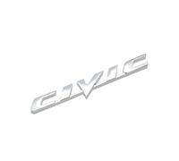 AQXYWQOL Compatibile con Civic Letter Logo Car Rear Tail Trunk Adesivi Decalcomanie Distintivo dell'emblema in Metallo 3D di Alta qualità Accessori Auto for Lo Styling dell'auto Il Colore è costante,