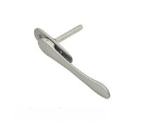 AQXYWUIO Finestra con zanzariera a Maglie diamantate Maniglia Invisibile Finestra Piatta Porta Scorrevole Pieghevole Maniglia Nascosta con Serratura Bassa a Forma di Spada (Color : Silver)
