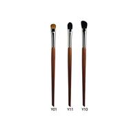Aqxyxsw 3 pz/set Professionale Pennelli for Il Trucco Degli Occhi Ombretto Make Up Sfumino Evidenziatore Piega Sopracciglio Dettaglio Smoky Eye Spazzola Peli di Animale lingli(Color:01 10 11)