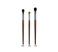 Aqxyxsw 3 pz/set Professionale Pennelli for Il Trucco Degli Occhi Ombretto Make Up Sfumino Evidenziatore Piega Sopracciglio Dettaglio Smoky Eye Spazzola Peli di Animale lingli(Color:03 04 05)