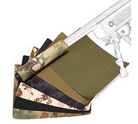 AQzxdc Airsoft Soppressore Cover Adesivi Set, Tactical Shooting Silenziatore Baffler Protector, per Fucile Moderatore Outdoor Paintball Protettivo Wild Survival,Six Colors,L