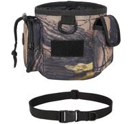 AQzxdc Borsa militare tattica compatta con coulisse, for cani, for addestramento, tiro a segno, caccia, softair, snack for cuccioli, giocattoli for animali domestici(Forest Camouflage)
