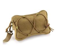 AQzxdc Borsa tattica Molle Admin Utility, borsa for attrezzi EDC tagliata al laser, tasche modulari orizzontali, organizer militare, tasca for il riciclaggio(Brown)