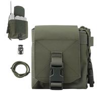 AQzxdc Borsa tattica multiuso for subacquei, custodia MOLLE, borracce, occhiali for visione notturna, custodia amministrativa EDC, borsa portaoggetti for radio 2 in 1(Green)