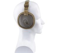 AQzxdc Copertura laterale in rete metallica tattica for softair e paintball con protezione for le orecchie for casco Fast (casco non incluso)(Brown)
