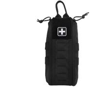 AQzxdc Kit di pronto soccorso tattico, marsupio EDC da caccia, mimetico, kit medico Molle, kit di pronto soccorso for esterni, marsupio da sopravvivenza for campeggio(Black)