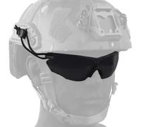 AQzxdc Occhiali tattici unisex antiurto protezione degli occhi gamma caccia sicurezza con antiappannamento avanzato antigraffio montatura nera occhiali protettivi(Black-BK)