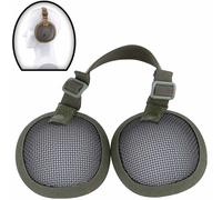 AQzxdc Protezione for le orecchie in rete di acciaio, cuffie antirumore tattiche for fucili ad aria compressa, for la maggior parte dei caschi da tiro e da caccia.(Gray)