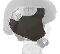 AQzxdc Protezioni Le Orecchie del Casco Tattico, Paraorecchie Traspiranti Regolabili, Copertura Laterale in Gomma Airsoft Paintball in Stile Militare per Casco Fast (Casco Escluso),Nero