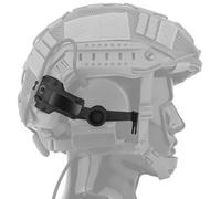AQzxdc Supporto for guida for cuffie tattiche compatibile con adattatore for cuffie su adattatore for guida Fast Arc, accessorio for casco da softair for Comtac III, III, III, III, III.(Black)
