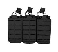 AQzxdc Tactical Magazine Pouch Triple Molle Mag Pouch Airsoft Ak 7.62/5.56mm M4 Ar Rifle Hunting Accessories Mag Holster(Black)