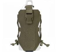 AQzxdc Tactical Water Bottle Pouch Radio Bag Molle Multi-Function Adjustable Sports Bottle Bag for Outdoor Camping Cycling Hunting Vest(Green)