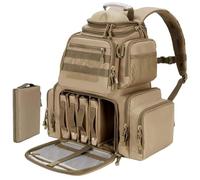 AQzxdc Zaino tattico for pistola e munizioni con custodia for pistola for tiro e caccia(Brown)