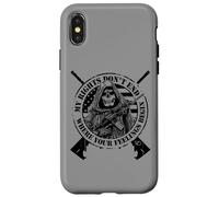 AR-15 I miei diritti non finiscono dove iniziano i tuoi sentimenti Teschio Custodia per iPhone X/XS