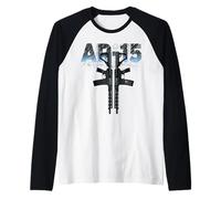 AR-15 PRO Gun Rights Fucile d'assalto Secondo emendamento Stoner Maglia con Maniche Raglan
