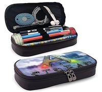 Ar-K Surv-Ival Evol-Ved - Astuccio in pelle per matite, per ragazze/ragazzi, con cerniera resistente, per case office