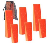 AR-PRO Confezione 6 Cunei con spuntoni per Taglio Sicuro: rispettivamente da 20,3 e 14 cm, Borsa Trasporto; 6 Cani da abbattimento per Guidare Gli Alberi, stabilizzarli e portarli a Terra