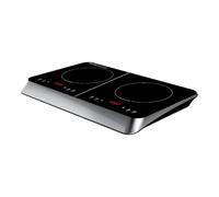 Ardes Fornello Elettrico ad Induzione Elettrica 2 Piastre Vetroceramica Potenza 3500 Watt colore Nero - AR1F602 Kookie Duo