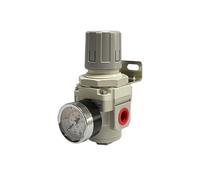 AR2000-02 AR3000-03 Dispositivo di trattamento di regolazione del gas della pompa del compressore di controllo del regolatore della pressione 'aria da 1/4 '' con manometro regolabile(AR3000-03 PC8-03)