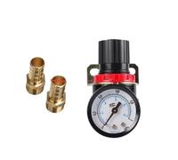 AR2000 02 G1/4'' Regolatore di pressione Mini Air Ar2000-02 Controllo di sicurezza della pressione Regolatore del compressore Valvola di comando Manometro Accessori(AR2000 Brass 4mm)