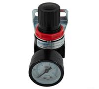 AR2000 02 Regolatore di Pressione Aria 14 NPT, Robusta Lega di Alluminio e Materiale PC, Completo di Manometro
