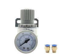 AR2000 1/4 "Filettatura Valvola di Riduzione Regolatore di Pressione del Compressore D'aria Pneumatico 4mm 6mm 8mm 10mm 12mm Raccordi(AR2000 White-PC,Fliter w 12mm)