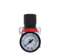 AR2000 1/4" G Filettatura Pneumatica Compressore Aria Regolatore Pressione Valvola di Riduzione 4MM 6MM 8MM 10MM 12MM Raccordi Connettore(AR2000 w PC6mm,5 Pcs)