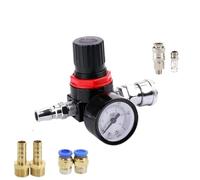 AR2000 G1/4'' With Fittings FRL Unit Air Control Compressor Pressure Relief Regulator Valve6mm 8mm 10mm 12mm(AR2000 with LPC8-02)