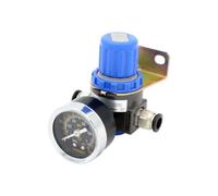 AR2000 Mini controllo pneumatico di scarico della pressione aria da 1/4'' | Raccordo manometro valvola unità di trattamento regolatore compressore(12mm fittings-01)