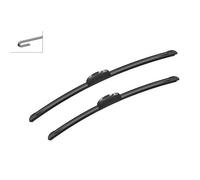 AR533S KIT DUE SPAZZOLE TERGI BOSCH AEROTWIN MODIFICA GOMMINE AUDI A3 SEAT IBIZA