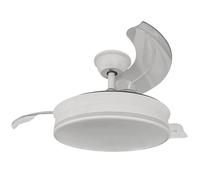 ARDES AIRGLOW EVO AR5PL92 Ventilatore da soffitto Ø92 cm con motore DC 59 W, pale retrattili e luce LED 2200 lm regolabile 3000-6000 K per uso domestico