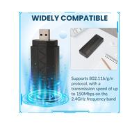 AR9271 Adattatore WiFi USB Wireless 2.4G/150Mbps per Linux, Kali, Ubuntu, per Raspberry Pi, PC, Laptop Miglioramento Della Rete A