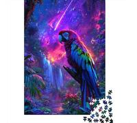 Ara arcobaleno Puzzle in Legno 1000 Pezzi Adulto Puzzle Decorazione Interna Unica Per Gioco Familiare Regalo Per Amore E Amico Divertimento Gioco Stress Relief 1000pcs (75x50cm)