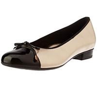 ARA Bari, Ballerine Donna, Nero Platino, 37 EU Stretta