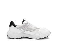 Ara Boston, Scarpe da Ginnastica Donna, Bianco Dusty Nero, 42 EU Larga