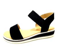 ARA Durban, Sandali con Plateau Donna, Nero 01, 36.5 EU Larga