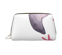 Ara e tucano appollaiarsi delle foreste pluviali americane borsa per il trucco stampata per le donne borsa per il trucco in pelle portatile borsa da viaggio con cerniera dorata borse, Hello Glasses