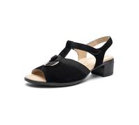 ARA Lugano, Sandali con Tacco Donna, Nero, 36.5 EU Larga