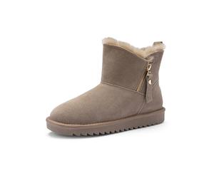 ARA Mocassini da donna Macaw Flat, Taupe 12 29909 05, 5 UK Wide