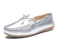 ARA Mocassino Donna Alabama, Argento., 10 UK