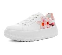 ARA Monaco, Scarpe da Ginnastica Donna, Bianco Piggy Tropicana Rose, 41.5 EU Larga