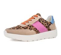 ARA New York, Scarpe da Ginnastica Donna, Sabbia Natura Orchidea Azzuro, 41 EU Larga